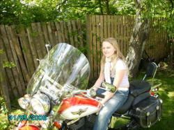 Sanne som biker